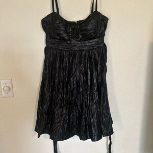 City Triangles Size 9 Sexy black babydoll dress shiny Y2k gothic